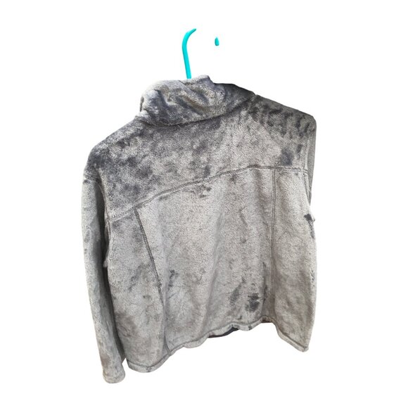 Pullover Womens M Kori America Gray Plush Soft Sweater Top Shirt Pockets - Picture 3 of 5